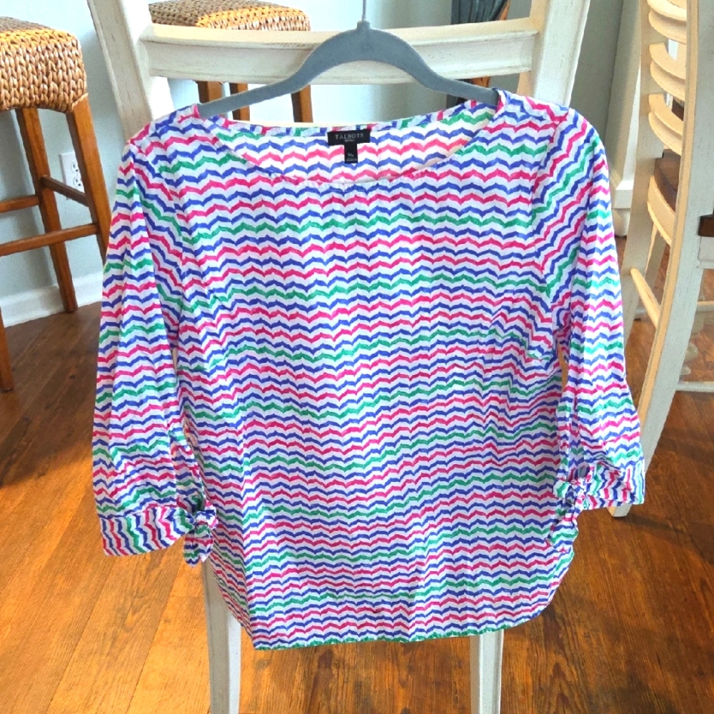 Colorful Zigzag Women's Top
